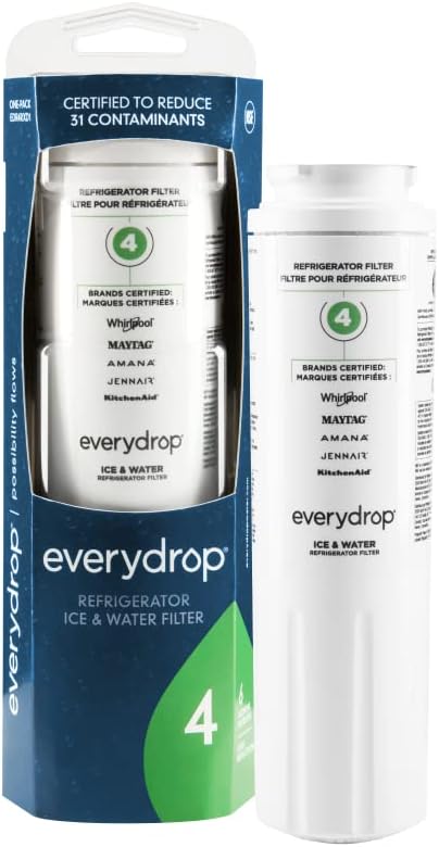 everydrop® by Whirlpool Ice and Water Refrigerator Filter 4, EDR4RXD1, Single-Pack