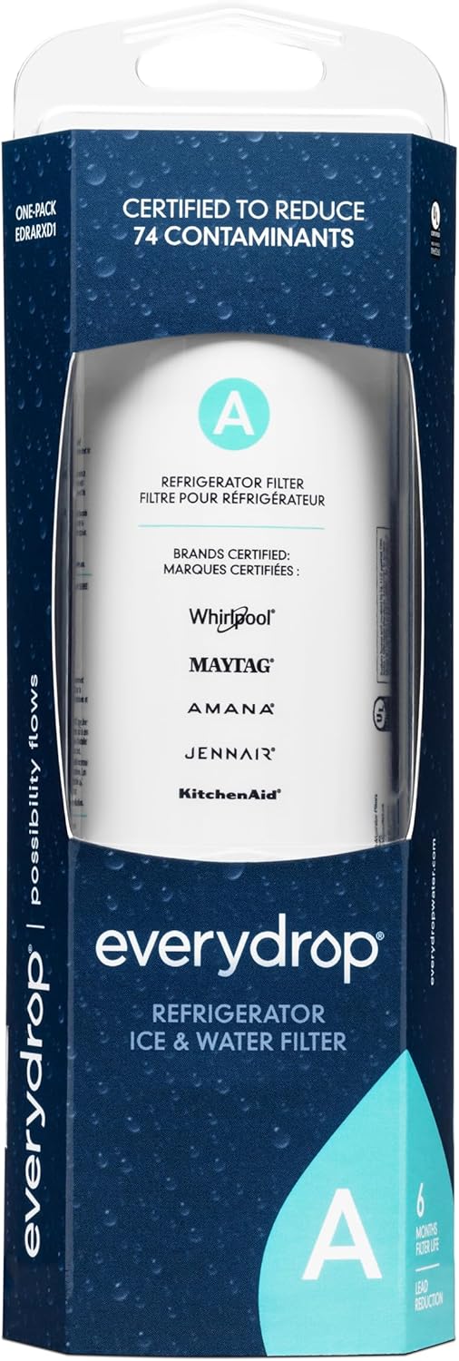 everydrop® by Whirlpool Refrigerator Water Filter A - EDRARXD1 (Pack of 1)