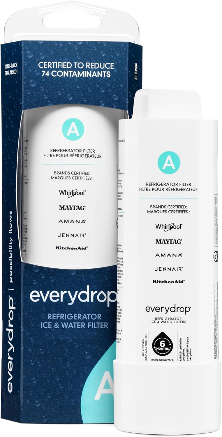 everydrop® by Whirlpool Refrigerator Water Filter A - EDRARXD1 (Pack of 1)